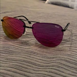Quay Playa pink lens sunglasses -not polarized